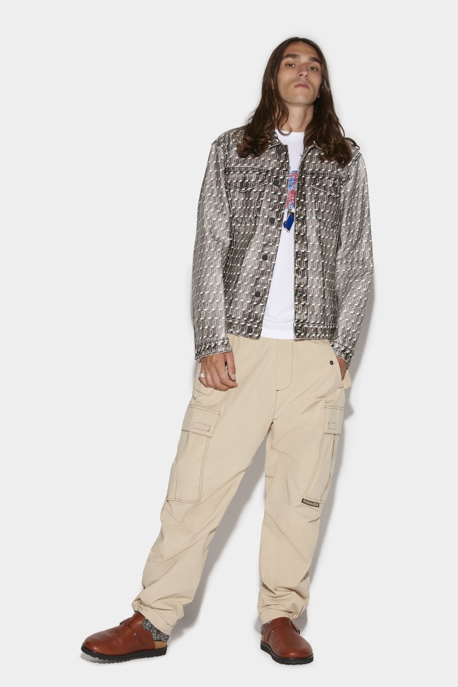 dsquared2_iconic_contrast_stich_trousers.jpg Dsquared2 Iconic Contrast Stich Trousers - Image 1