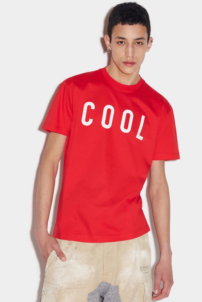 dsquared2_iconic_cool_t_shirt_white_red_d2.jpg Dsquared2 Iconic Cool T-Shirt WHITE/RED D2 - Image 1