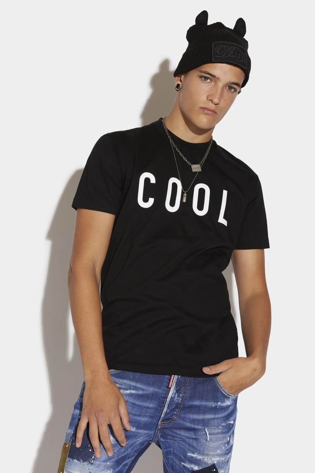 dsquared2_iconic_cool_t_shirt_white_red_d2_white.jpg Dsquared2 Iconic Cool T-Shirt WHITE/RED D2 WHITE - Image 1
