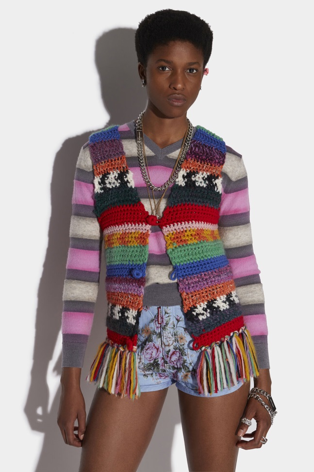dsquared2_iconic_crochet_vest_fantasy_d2.jpg Dsquared2 Iconic Crochet Vest FANTASY D2 - Image 1