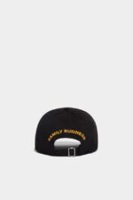 Dsquared2 Iconic D2 Baseball Cap BLACK1 D2 - Image 2