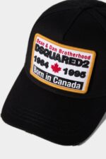 Dsquared2 Iconic D2 Baseball Cap BLACK1 D2 - Image 5