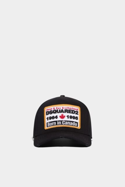 Dsquared2 Iconic D2 Baseball Cap BLACK1 D2