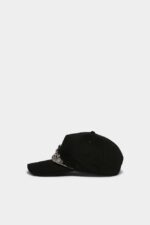 Dsquared2 Iconic D2 Baseball Cap BLACK2 D2 - Image 3