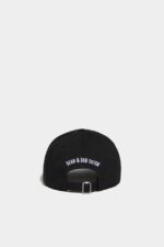 Dsquared2 Iconic D2 Baseball Cap BLACK3 D2 - Image 2
