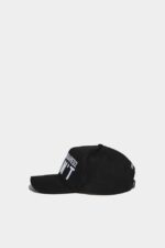 Dsquared2 Iconic D2 Baseball Cap BLACK3 D2 - Image 3
