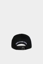 Dsquared2 Iconic D2 Baseball Cap BLACK D2 - Image 2