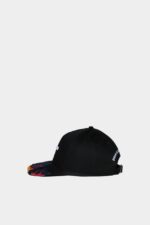 Dsquared2 Iconic D2 Baseball Cap BLACK D2 - Image 3