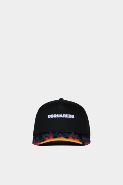 Dsquared2 Iconic D2 Baseball Cap BLACK D2