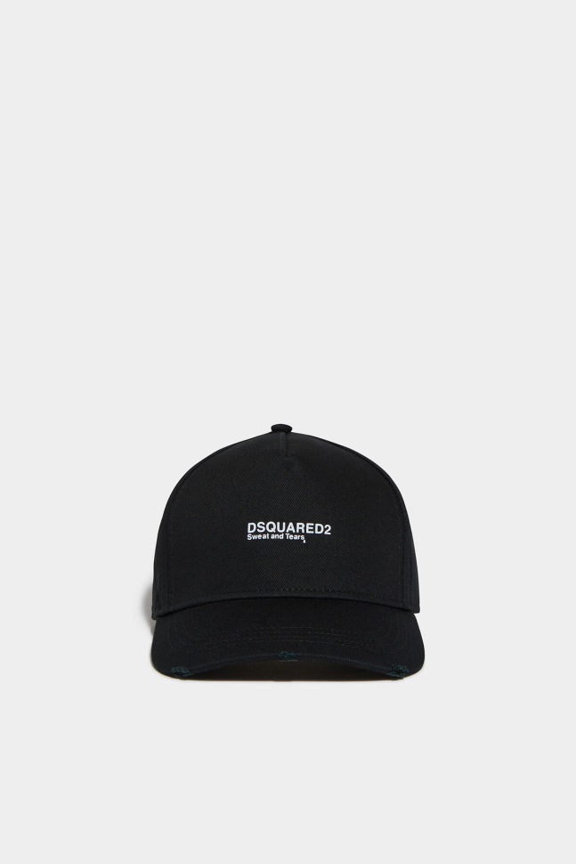 dsquared2_iconic_d2_baseball_cap_black_fantasy.jpg Dsquared2 Iconic D2 Baseball Cap BLACK/FANTASY - Image 1
