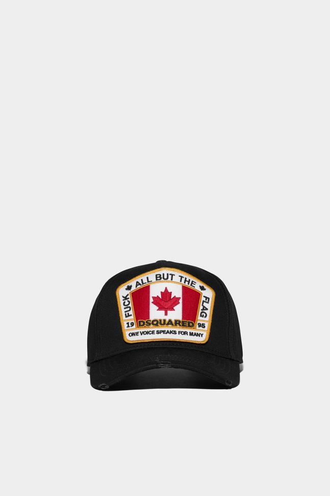 dsquared2_iconic_d2_baseball_cap_black_navy.jpg Dsquared2 Iconic D2 Baseball Cap BLACK/NAVY - Image 1