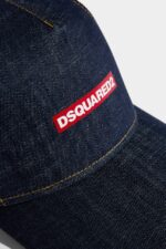 Dsquared2 Iconic D2 Baseball Cap D2 DENIM - Image 5