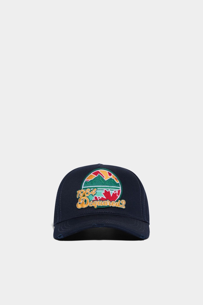 dsquared2_iconic_d2_baseball_cap_navy.jpg Dsquared2 Iconic D2-Baseball Cap NAVY - Image 1