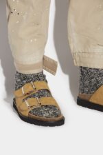 Dsquared2 Iconic D2 Inc. Cargo Trousers BEIGE/BLACK - Image 5