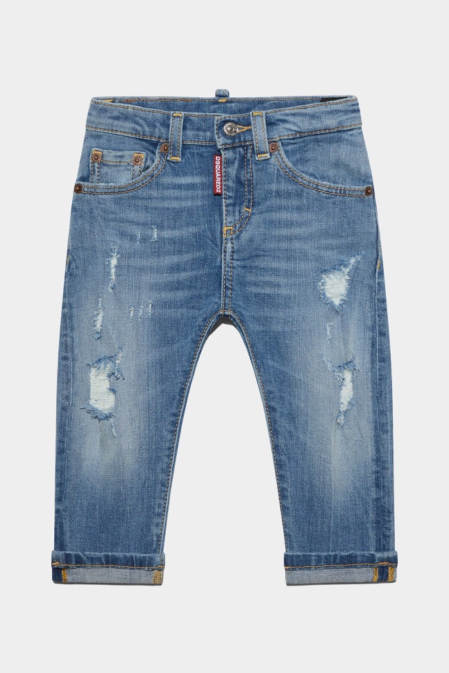 dsquared2_iconic_d2_kids_denim_jeans_blue.jpg Dsquared2 Iconic D2 Kids Denim Jeans BLUE - Image 1