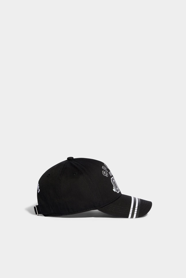 Dsquared2 Iconic D2 Kids Sport Edtn.05 Baseball Cap TANGO RED/BLACK - Image 4