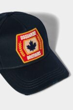 Dsquared2 Iconic D2 Patch Baseball Cap D2 BLACK - Image 5