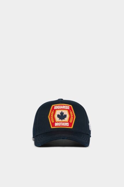 Dsquared2 Iconic D2 Patch Baseball Cap D2 BLACK
