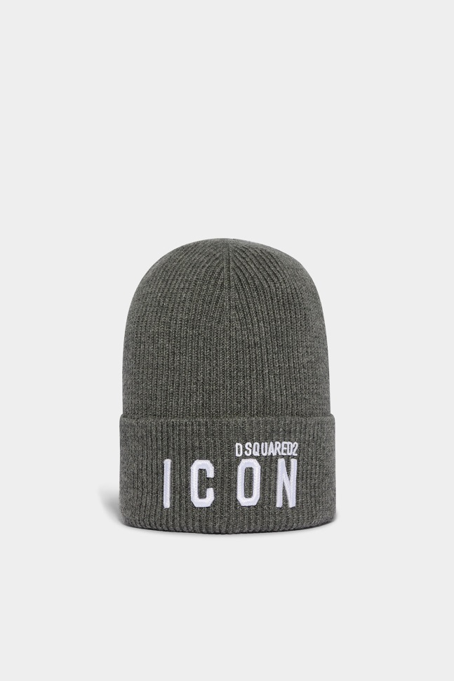 dsquared2_iconic_d2_patch_beanie_black.jpg Dsquared2 Iconic D2 Patch Beanie BLACK - Image 1