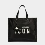 Dsquared2 Iconic D2 Statement Shoulder Bag BLACK