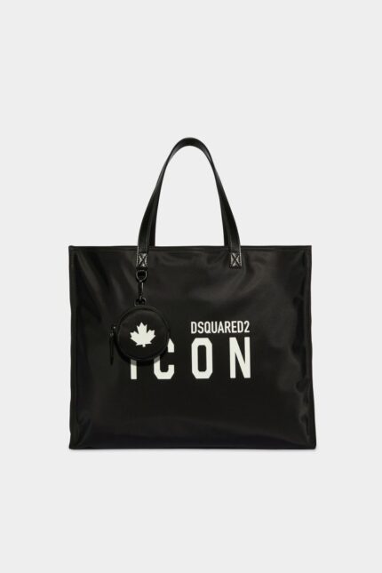 Dsquared2 Iconic D2 Statement Shoulder Bag BLACK