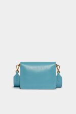 Dsquared2 Iconic D2 Statement Shoulder Bag LIGHT BLUE/BLACK - Image 2
