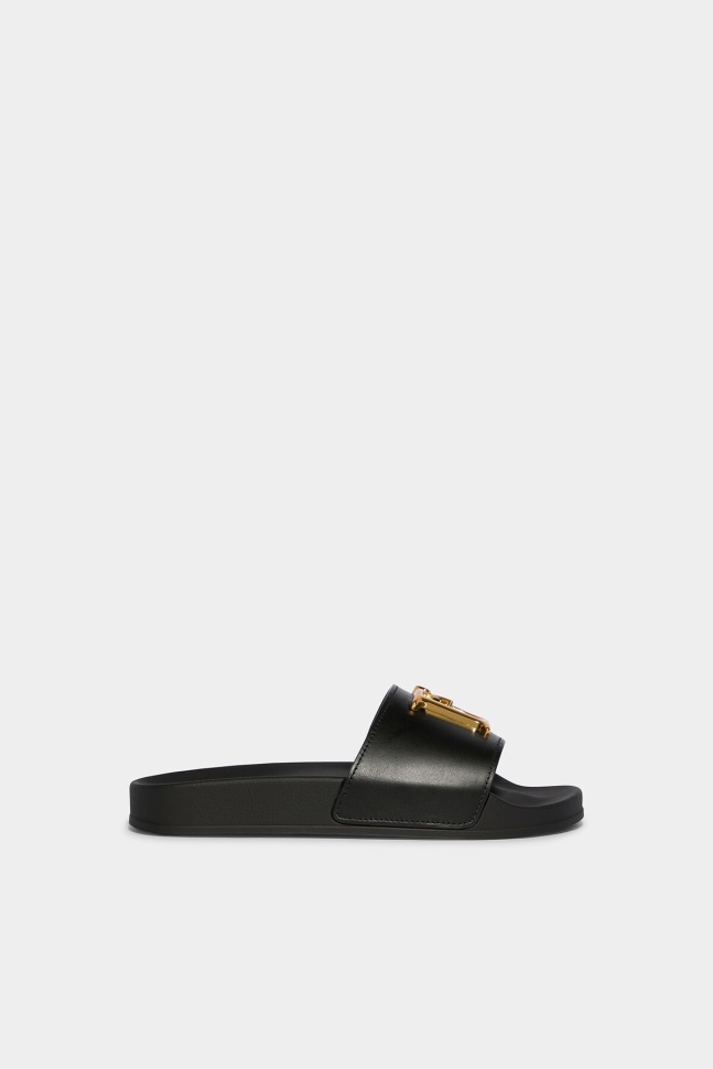 dsquared2_iconic_d2_statement_slides.jpg Dsquared2 Iconic D2 Statement Slides - Image 1
