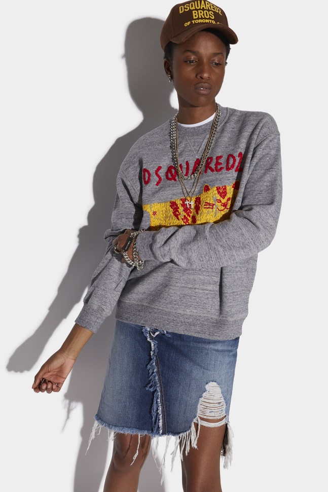 dsquared2_iconic_d2_tiger_sweater.jpg Dsquared2 Iconic D2 Tiger Sweater - Image 1