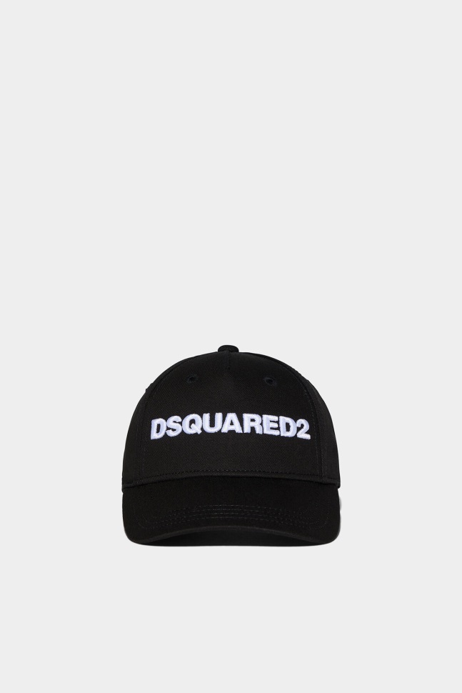 dsquared2_iconic_d2kids_baseball_cap_black.jpg Dsquared2 Iconic D2Kids Baseball Cap BLACK - Image 1