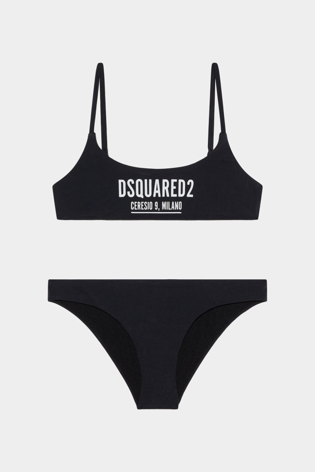 dsquared2_iconic_d2kids_bikini_bright_red_black.jpg Dsquared2 Iconic D2Kids Bikini BRIGHT RED/BLACK - Image 1