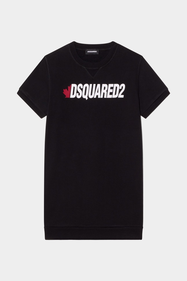 dsquared2_iconic_d2kids_dress_black.jpg Dsquared2 Iconic D2Kids Dress BLACK - Image 1
