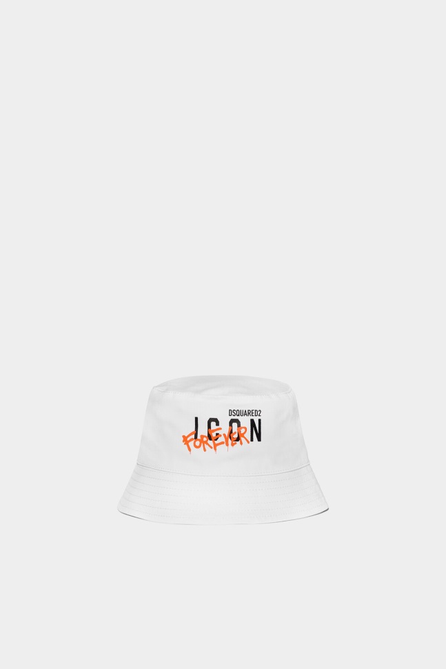 dsquared2_iconic_d2kids_hat_white.jpg Dsquared2 Iconic D2Kids Hat WHITE - Image 1