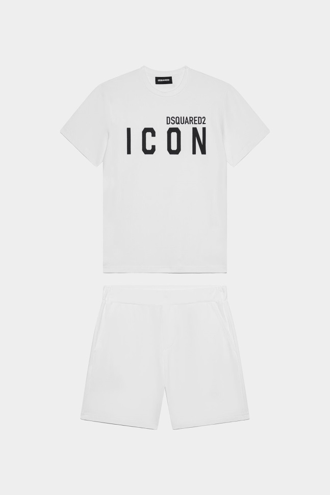 dsquared2_iconic_d2kids_icon_pyjamas_green_white.jpg Dsquared2 Iconic D2Kids Icon Pyjamas GREEN/WHITE - Image 1
