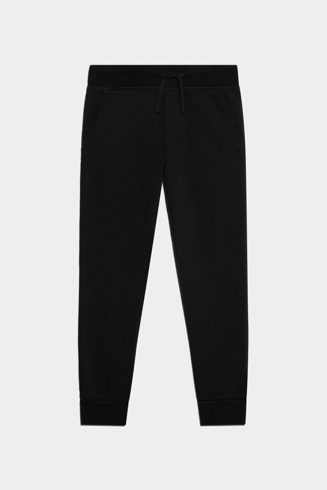 dsquared2_iconic_d2kids_icon_spray_sweatpants_black.jpg Dsquared2 Iconic D2Kids Icon Spray Sweatpants BLACK - Image 1