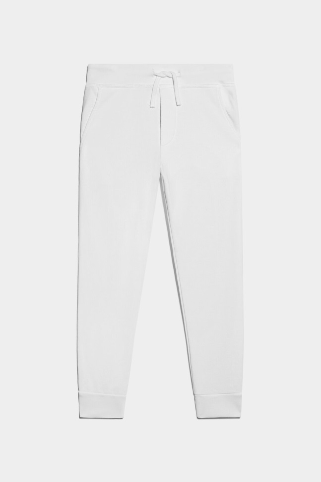 dsquared2_iconic_d2kids_icon_spray_sweatpants_black_white.jpg Dsquared2 Iconic D2Kids Icon Spray Sweatpants BLACK/WHITE - Image 1
