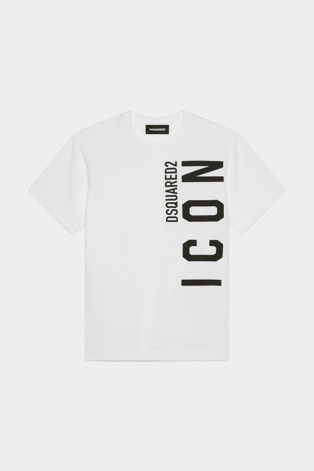 dsquared2_iconic_d2kids_icon_t_shirt_white.jpg Dsquared2 Iconic D2Kids Icon T-Shirt WHITE - Image 1