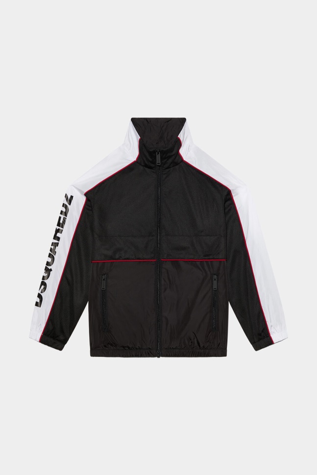 dsquared2_iconic_d2kids_jacket_black.jpg Dsquared2 Iconic D2Kids Jacket BLACK - Image 1