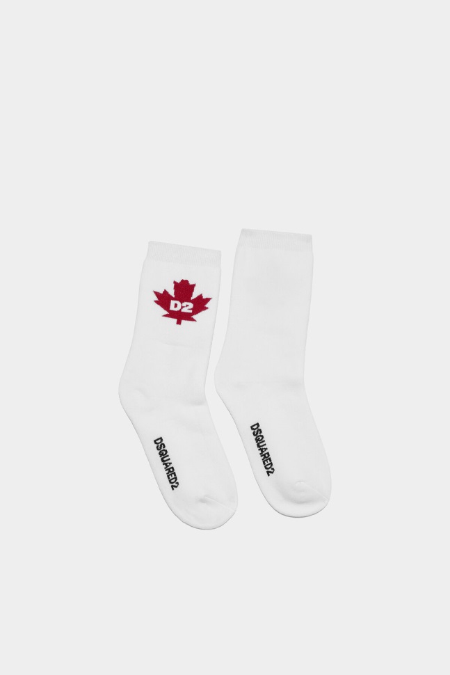 dsquared2_iconic_d2kids_socks_blue.jpg Dsquared2 Iconic D2Kids Socks BLUE - Image 1