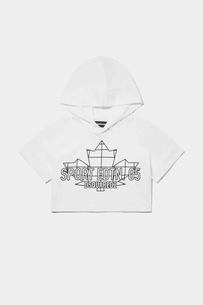 dsquared2_iconic_d2kids_sport_edtn_05_hoodie_t_shirt.jpg Dsquared2 Iconic D2Kids Sport Edtn.05 Hoodie T-Shirt - Image 1
