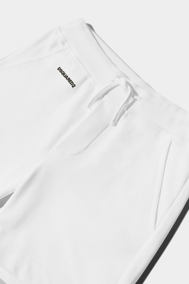 Dsquared2 Iconic D2Kids Sport Edtn.05 Shorts WHITE/BLACK - Image 3