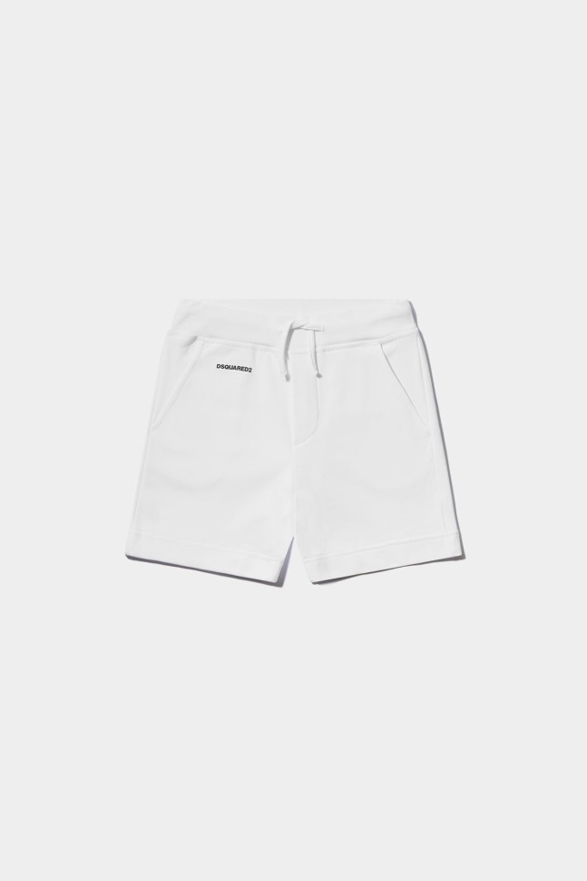 dsquared2_iconic_d2kids_sport_edtn_05_shorts_white_black.jpg Dsquared2 Iconic D2Kids Sport Edtn.05 Shorts WHITE/BLACK - Image 1