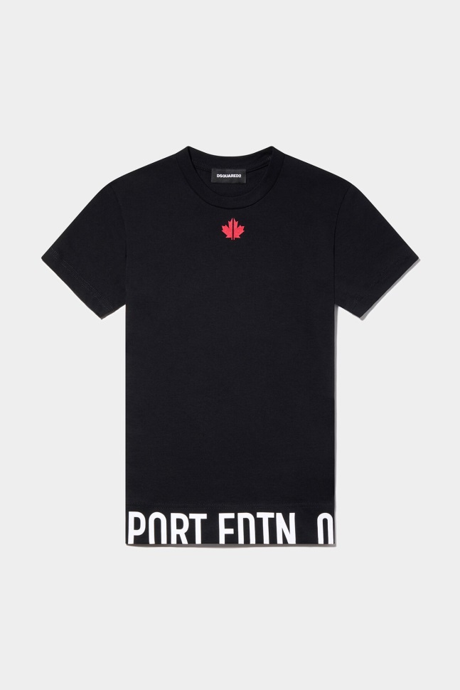 dsquared2_iconic_d2kids_sport_edtn_05_t_shirt_black.jpg Dsquared2 Iconic D2Kids Sport Edtn.05 T-Shirt BLACK - Image 1