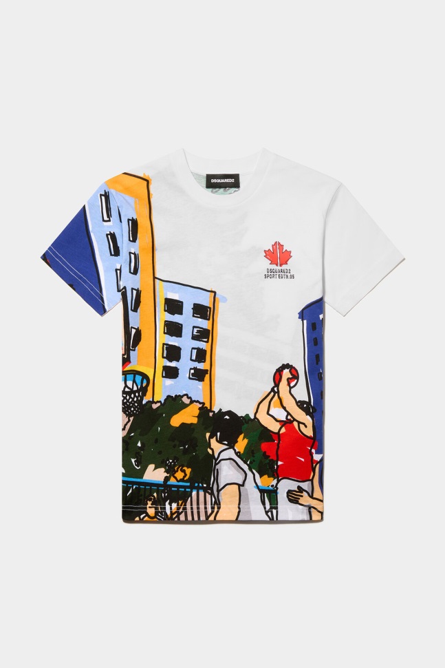 dsquared2_iconic_d2kids_sport_edtn_05_t_shirt_white.jpg Dsquared2 Iconic D2Kids Sport Edtn.05 T-Shirt WHITE - Image 1