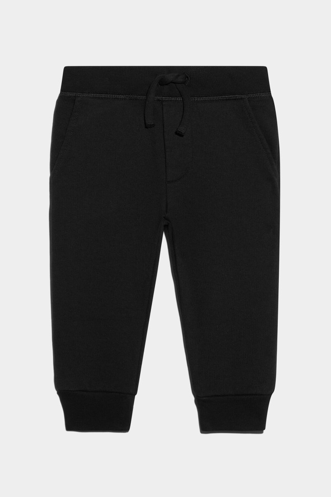 dsquared2_iconic_d2kids_sweatpants_black_fuchsia.jpg Dsquared2 Iconic D2Kids Sweatpants BLACK/FUCHSIA - Image 1