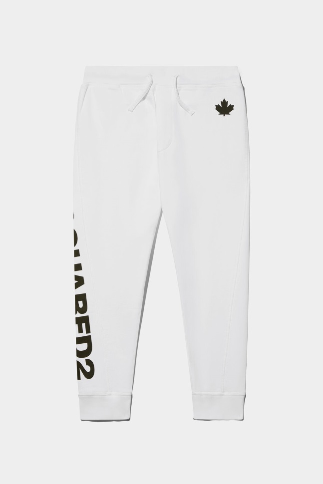 dsquared2_iconic_d2kids_sweatpants_black_white.jpg Dsquared2 Iconic D2Kids Sweatpants BLACK/WHITE - Image 1