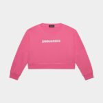 Dsquared2 Iconic D2Kids Sweatshirt CAMELLIA ROSE/WHITE