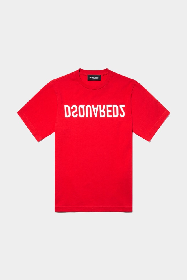 dsquared2_iconic_d2kids_t_shirt_orchid_white.jpg Dsquared2 Iconic D2Kids T-Shirt ORCHID/WHITE - Image 1