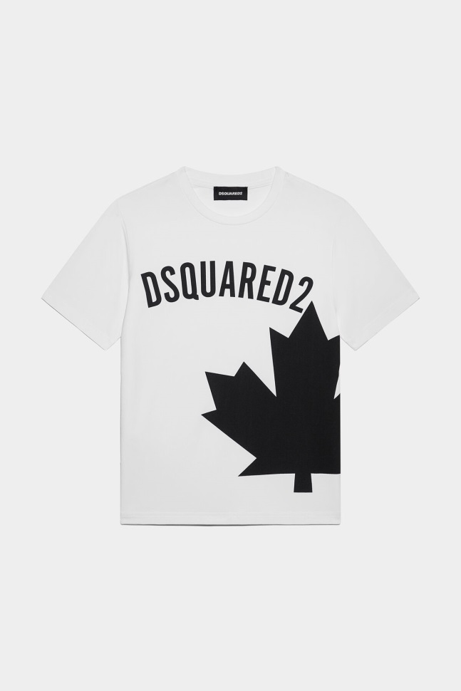 dsquared2_iconic_d2kids_t_shirt_tango_red_white.jpg Dsquared2 Iconic D2Kids T-Shirt TANGO RED/WHITE - Image 1