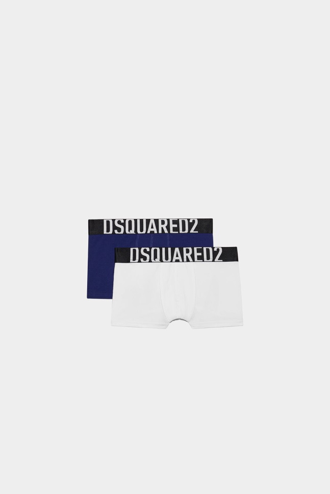 dsquared2_iconic_d2kids_underwear_grey_melange_white.jpg Dsquared2 Iconic D2Kids Underwear GREY MELANGE/WHITE - Image 1