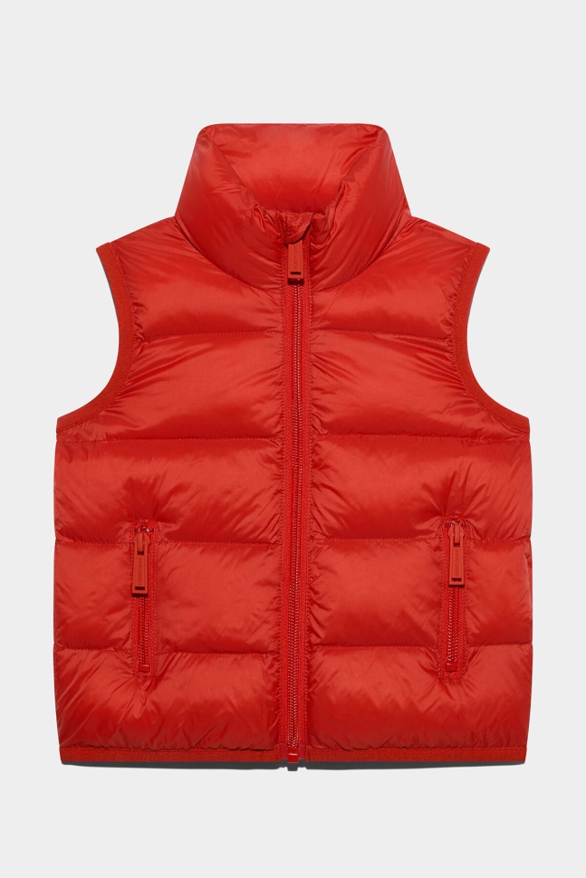dsquared2_iconic_d2kids_vest_tango_red_black.jpg Dsquared2 Iconic D2Kids Vest TANGO RED/BLACK - Image 1